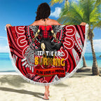 St Kilda Saints NAIDOC Week 2024 Beach Blanket Mascot Football
