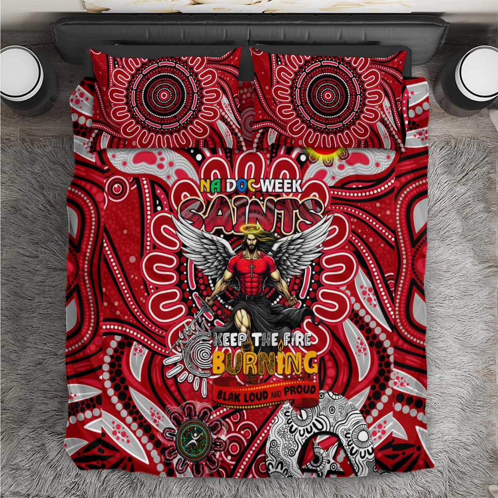 St Kilda Saints NAIDOC Week 2024 Bedding Set Mascot Football