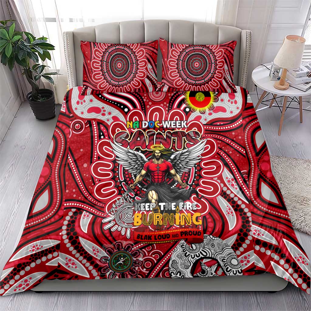 St Kilda Saints NAIDOC Week 2024 Bedding Set Mascot Football