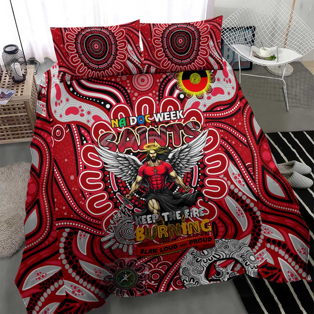 St Kilda Saints NAIDOC Week 2024 Bedding Set Mascot Football