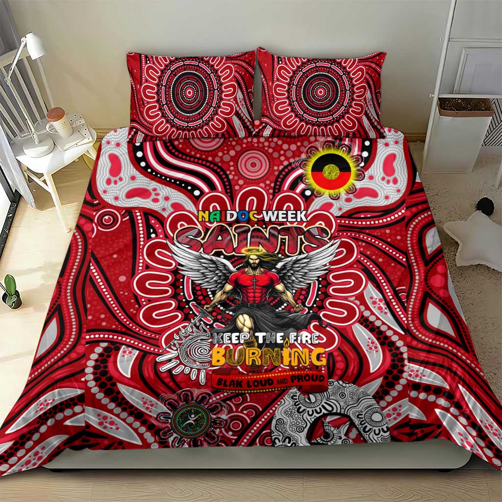 St Kilda Saints NAIDOC Week 2024 Bedding Set Mascot Football