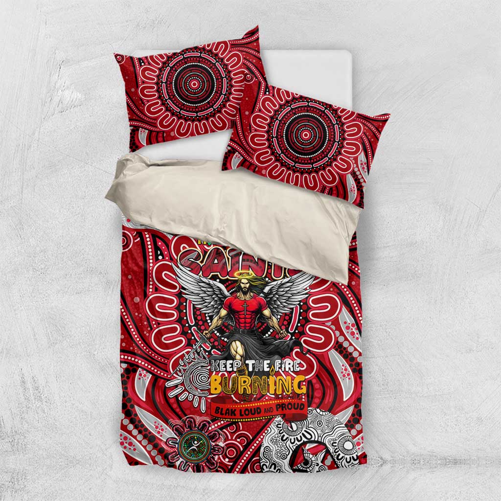 St Kilda Saints NAIDOC Week 2024 Bedding Set Mascot Football
