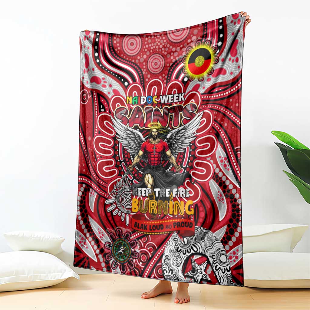 St Kilda Saints NAIDOC Week 2024 Blanket Mascot Football
