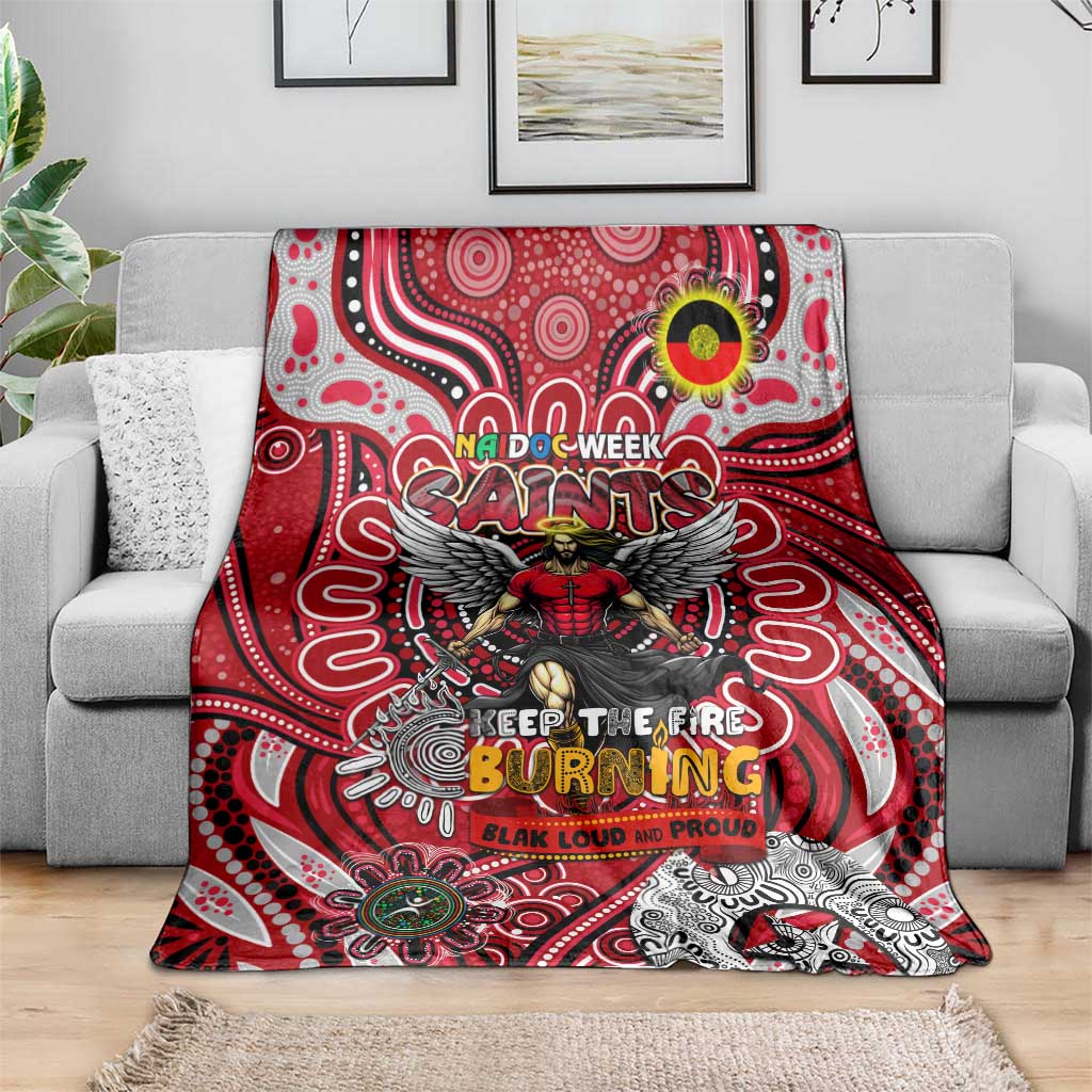 St Kilda Saints NAIDOC Week 2024 Blanket Mascot Football
