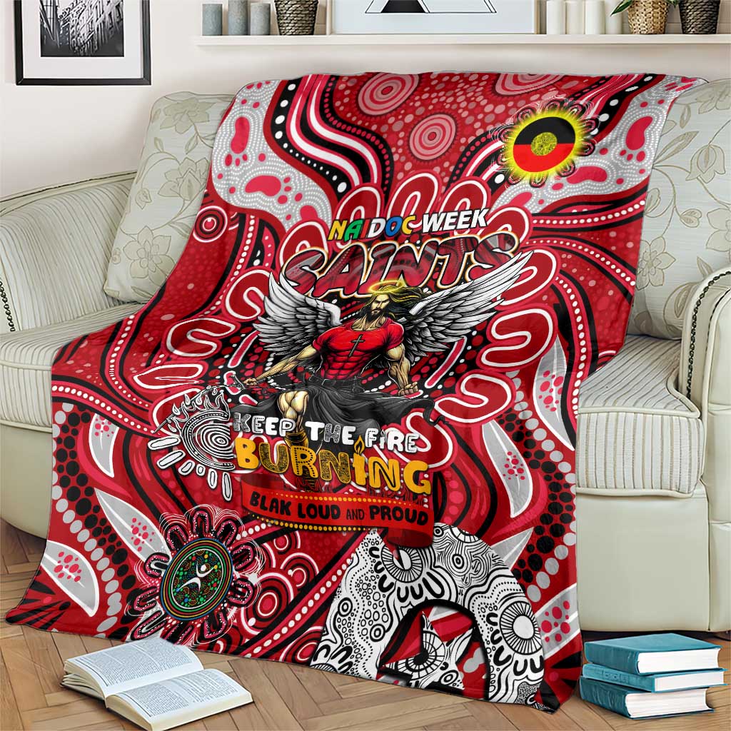 St Kilda Saints NAIDOC Week 2024 Blanket Mascot Football