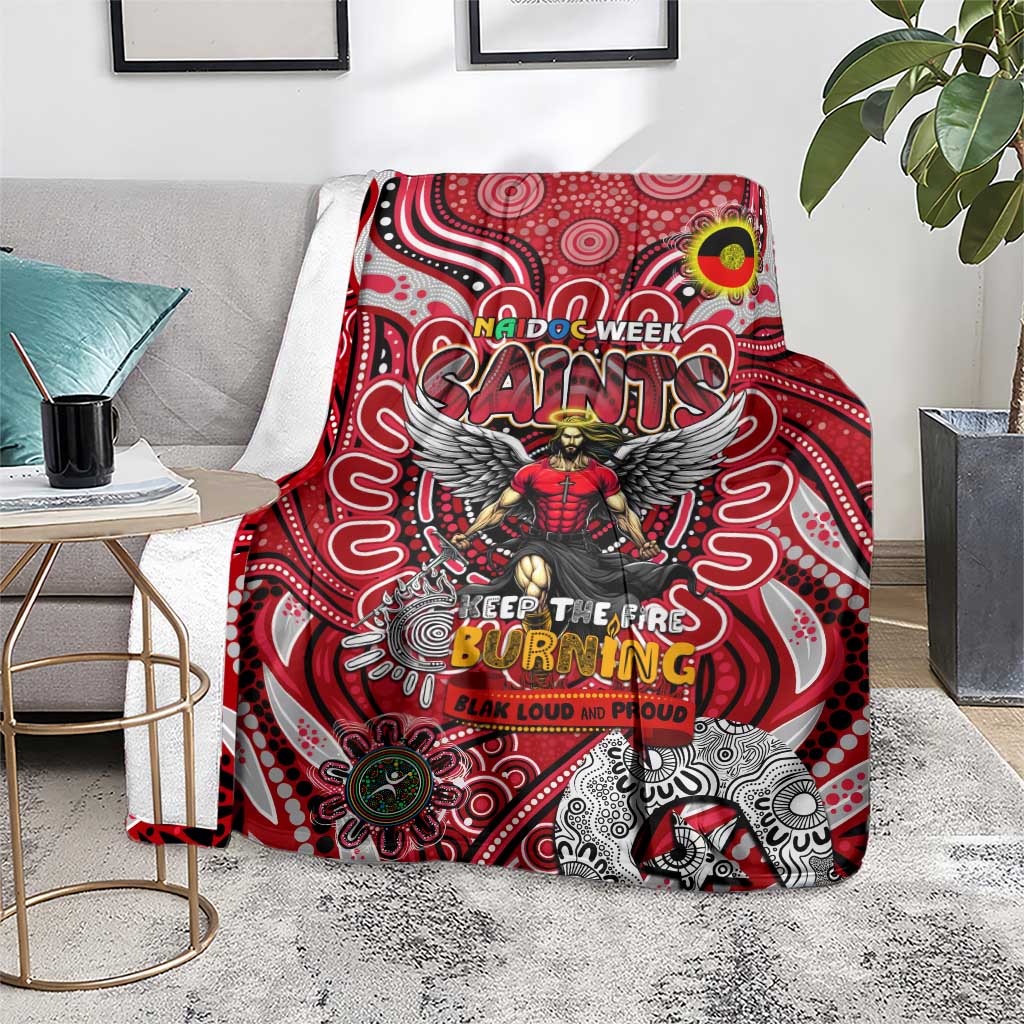 St Kilda Saints NAIDOC Week 2024 Blanket Mascot Football