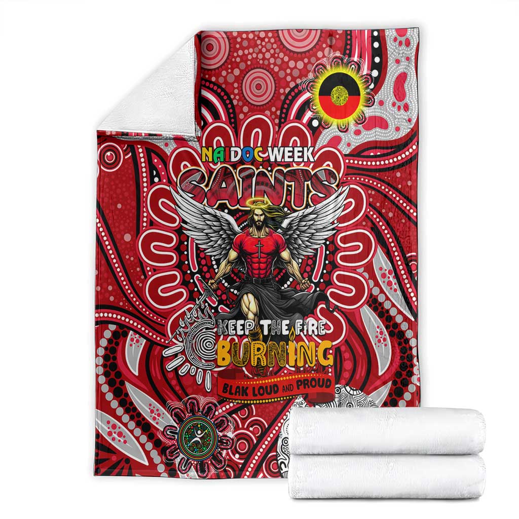 St Kilda Saints NAIDOC Week 2024 Blanket Mascot Football