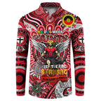 Custom St Kilda Saints NAIDOC Week 2024 Button Sweatshirt Mascot Football