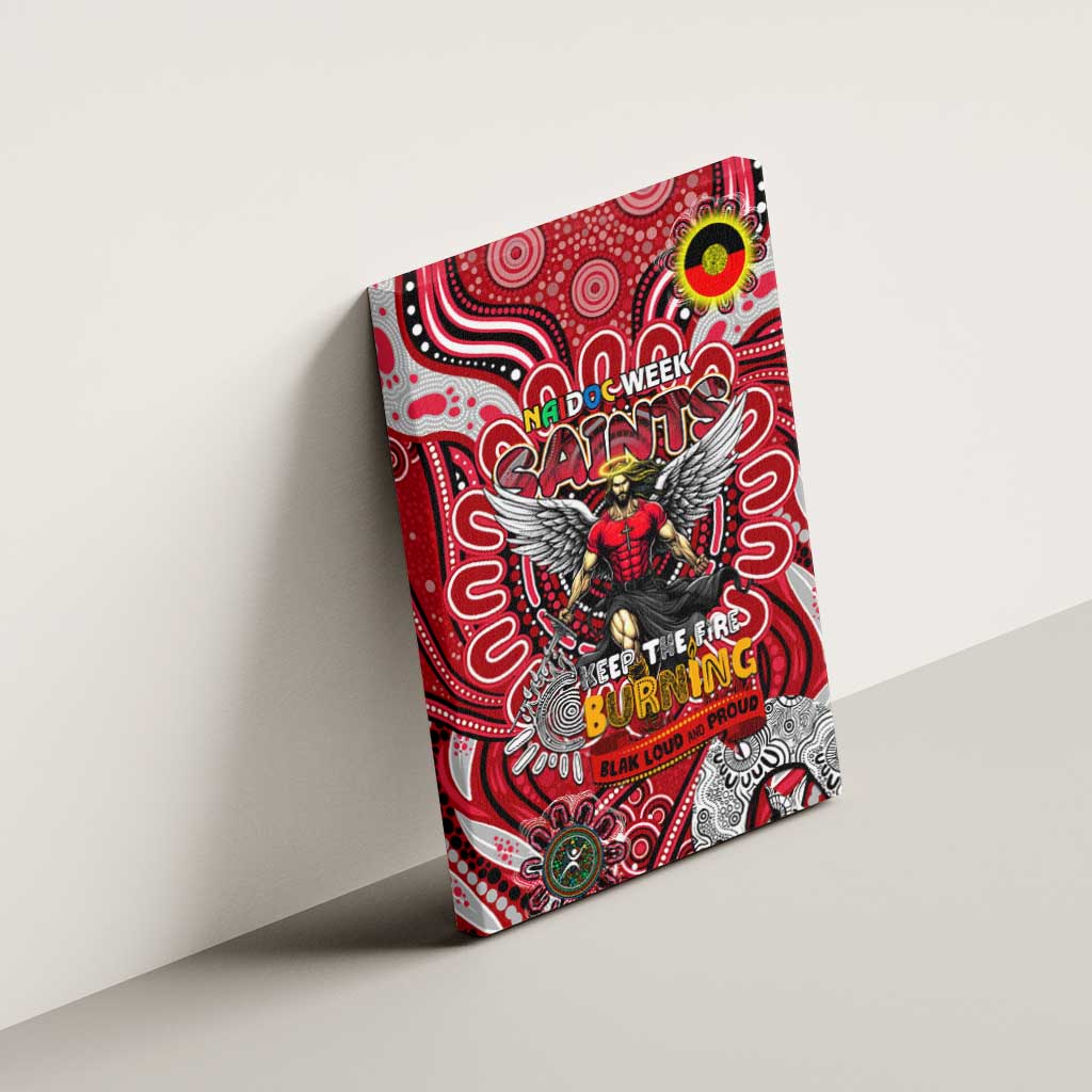 St Kilda Saints NAIDOC Week 2024 Canvas Wall Art Mascot Football