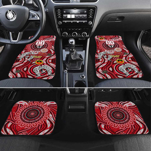 St Kilda Saints NAIDOC Week 2024 Car Mats Mascot Football