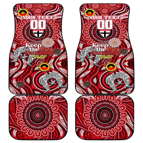 St Kilda Saints NAIDOC Week 2024 Car Mats Mascot Football
