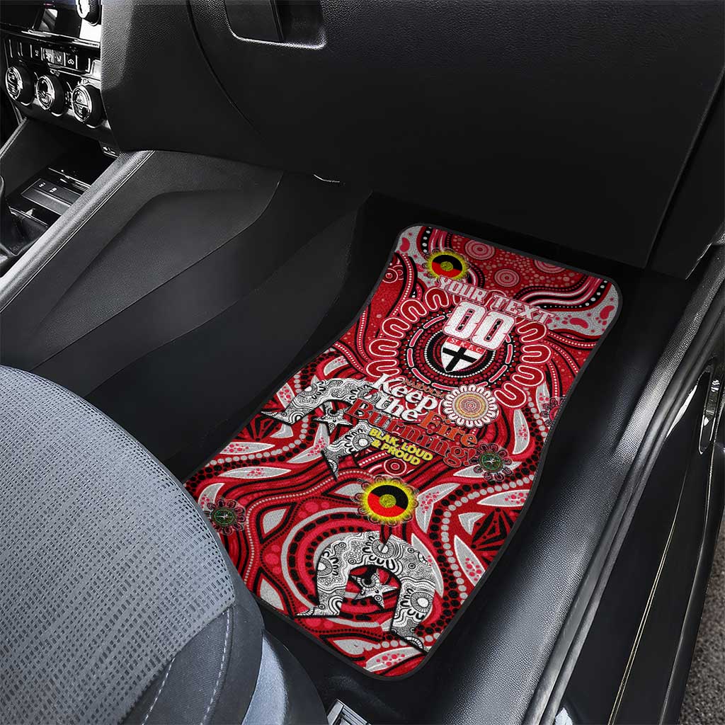 St Kilda Saints NAIDOC Week 2024 Car Mats Mascot Football