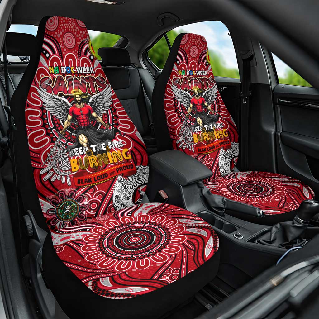 St Kilda Saints NAIDOC Week 2024 Car Seat Cover Mascot Football