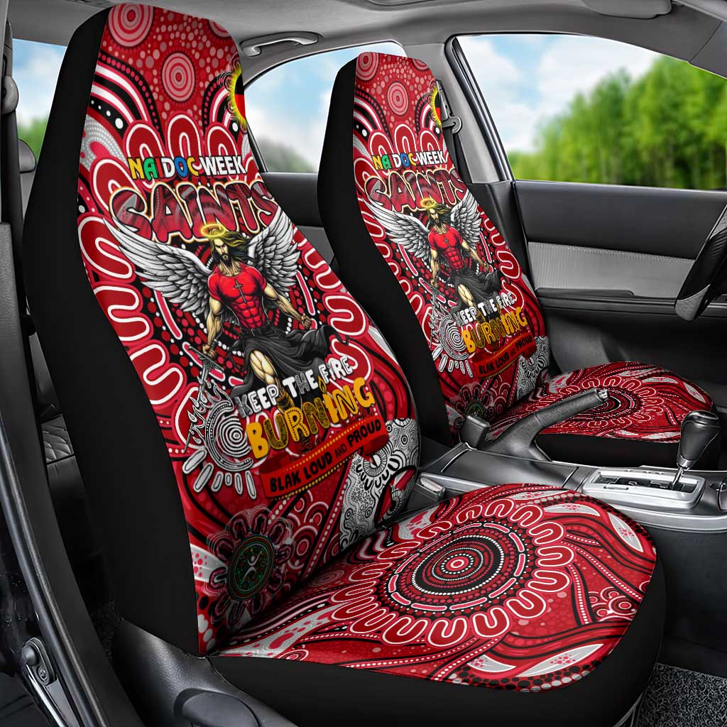 St Kilda Saints NAIDOC Week 2024 Car Seat Cover Mascot Football