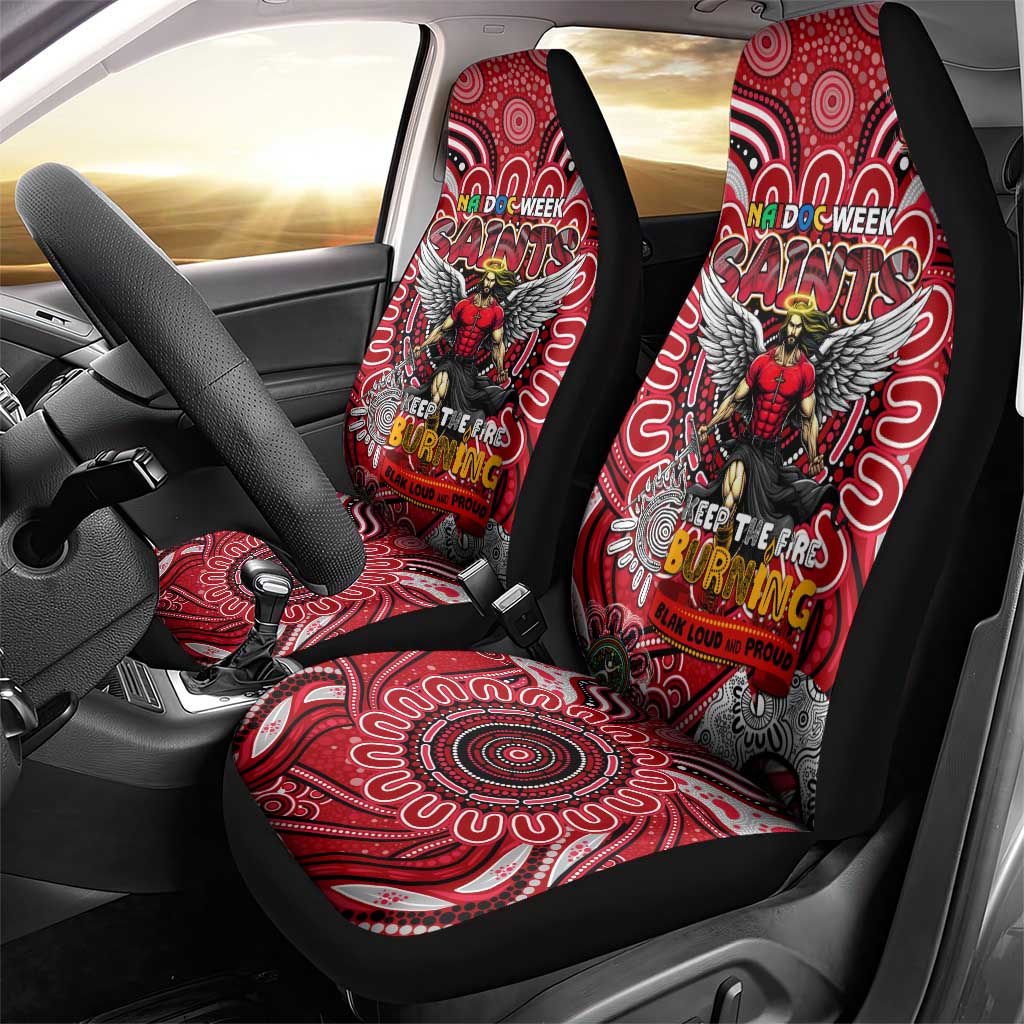 St Kilda Saints NAIDOC Week 2024 Car Seat Cover Mascot Football