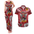 Custom St Kilda Saints NAIDOC Week 2024 Couples Matching Tank Maxi Dress and Hawaiian Shirt Mascot Football
