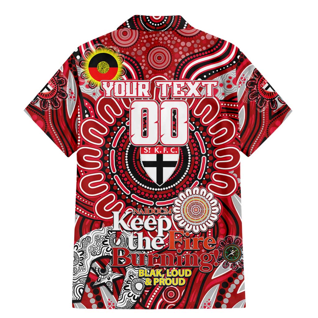 Custom St Kilda Saints NAIDOC Week 2024 Family Matching Mermaid Dress and Hawaiian Shirt Mascot Football