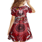 Custom St Kilda Saints NAIDOC Week 2024 Family Matching Off Shoulder Maxi Dress and Hawaiian Shirt Mascot Football