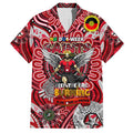 Custom St Kilda Saints NAIDOC Week 2024 Family Matching Off Shoulder Maxi Dress and Hawaiian Shirt Mascot Football