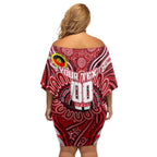 Custom St Kilda Saints NAIDOC Week 2024 Family Matching Off Shoulder Short Dress and Hawaiian Shirt Mascot Football
