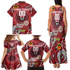 Custom St Kilda Saints NAIDOC Week 2024 Family Matching Tank Maxi Dress and Hawaiian Shirt Mascot Football