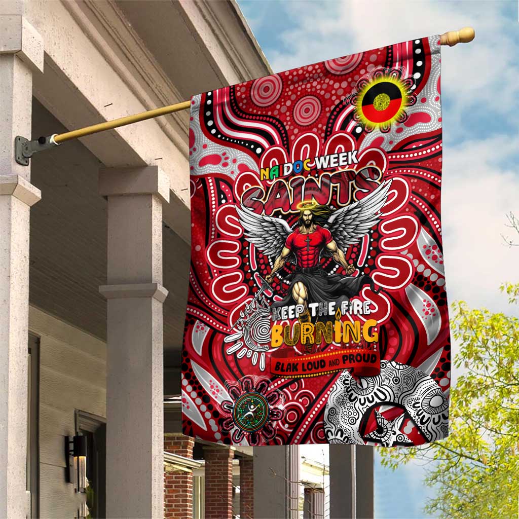 St Kilda Saints NAIDOC Week 2024 Garden Flag Mascot Football