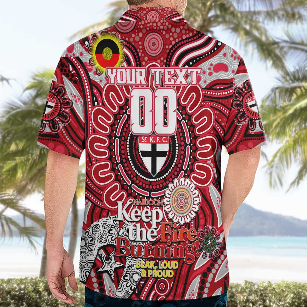 Custom St Kilda Saints NAIDOC Week 2024 Hawaiian Shirt Mascot Football