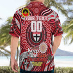 Custom St Kilda Saints NAIDOC Week 2024 Hawaiian Shirt Mascot Football