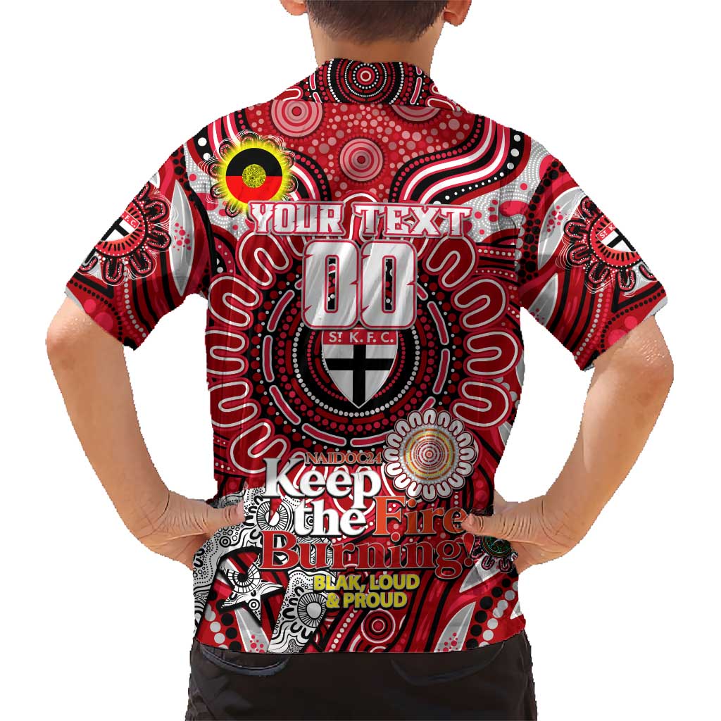 Custom St Kilda Saints NAIDOC Week 2024 Hawaiian Shirt Mascot Football