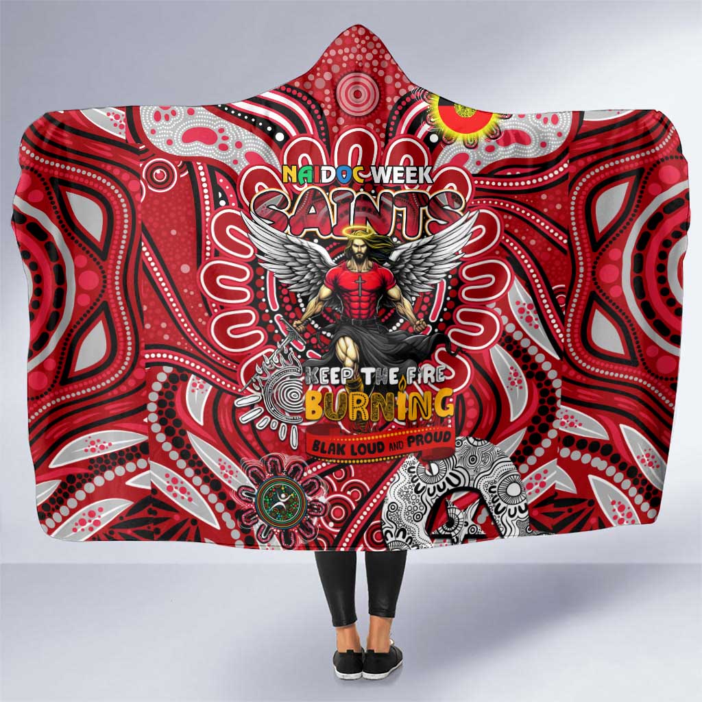 St Kilda Saints NAIDOC Week 2024 Hooded Blanket Mascot Football