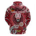 Custom St Kilda Saints NAIDOC Week 2024 Hoodie Mascot Football