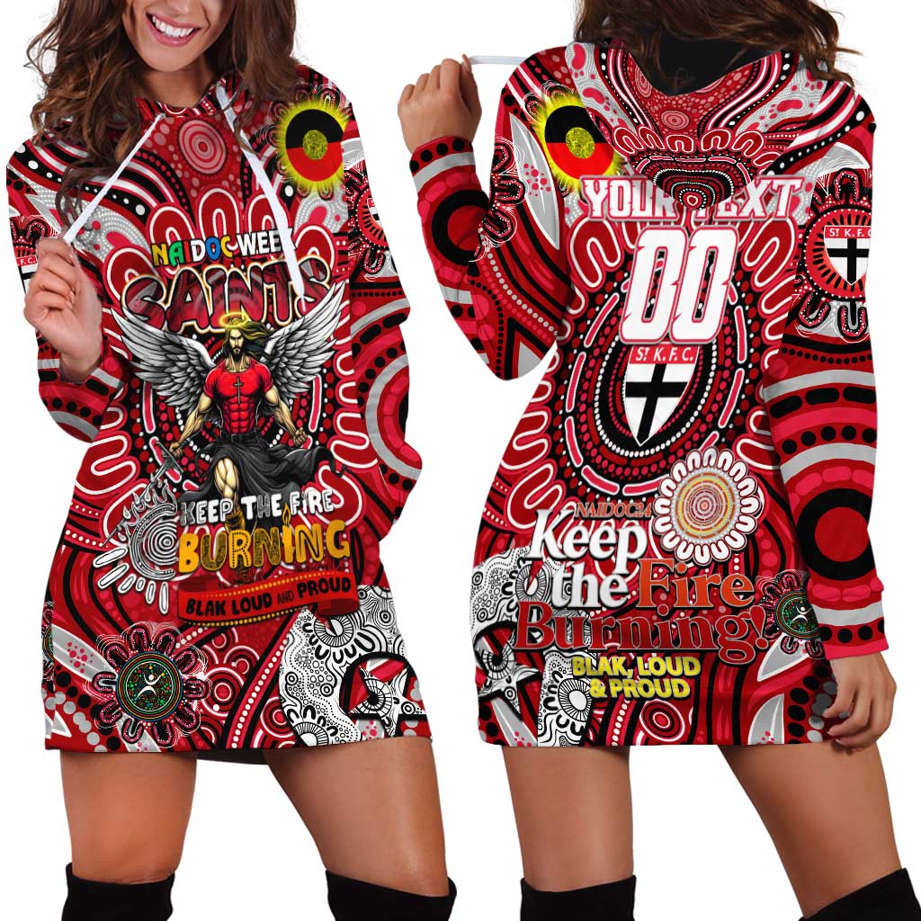 Custom St Kilda Saints NAIDOC Week 2024 Hoodie Dress Mascot Football