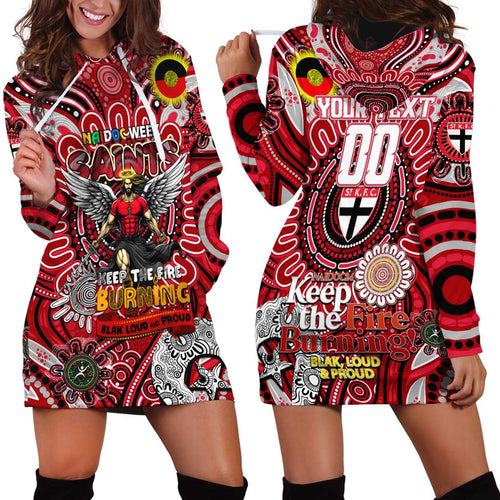 Custom St Kilda Saints NAIDOC Week 2024 Hoodie Dress Mascot Football