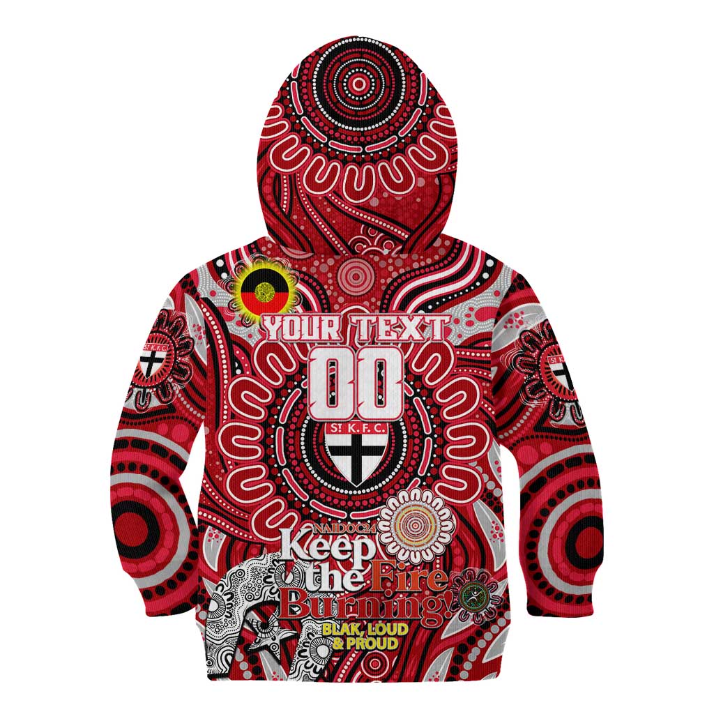 Custom St Kilda Saints NAIDOC Week 2024 Kid Hoodie Mascot Football