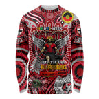 Custom St Kilda Saints NAIDOC Week 2024 Long Sleeve Shirt Mascot Football