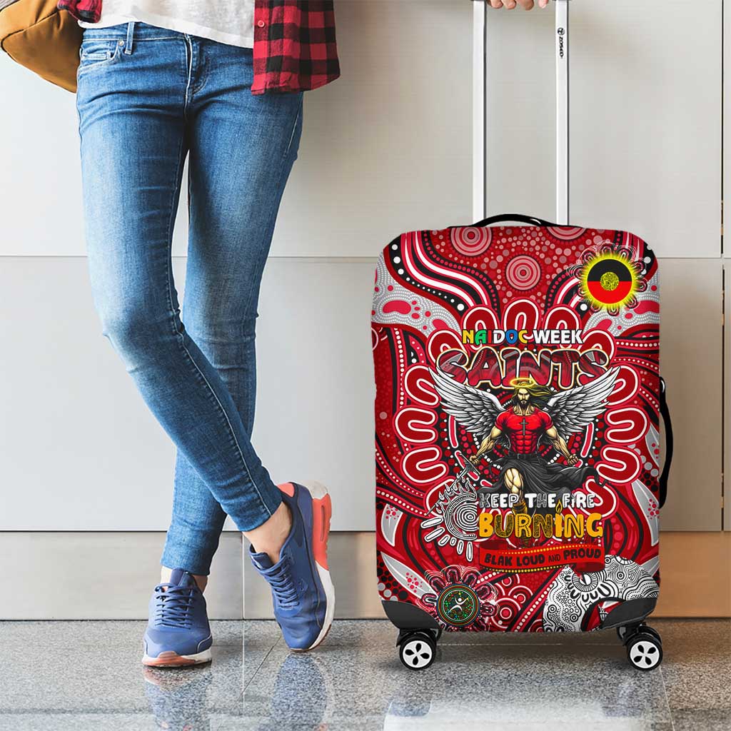 St Kilda Saints NAIDOC Week 2024 Luggage Cover Mascot Football