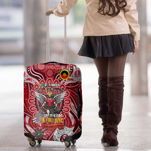 St Kilda Saints NAIDOC Week 2024 Luggage Cover Mascot Football