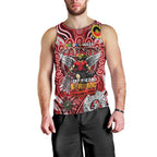 Custom St Kilda Saints NAIDOC Week 2024 Men Tank Top Mascot Football