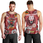 Custom St Kilda Saints NAIDOC Week 2024 Men Tank Top Mascot Football
