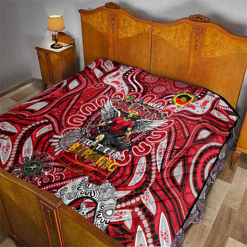 St Kilda Saints NAIDOC Week 2024 Quilt Mascot Football