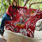 St Kilda Saints NAIDOC Week 2024 Quilt Mascot Football