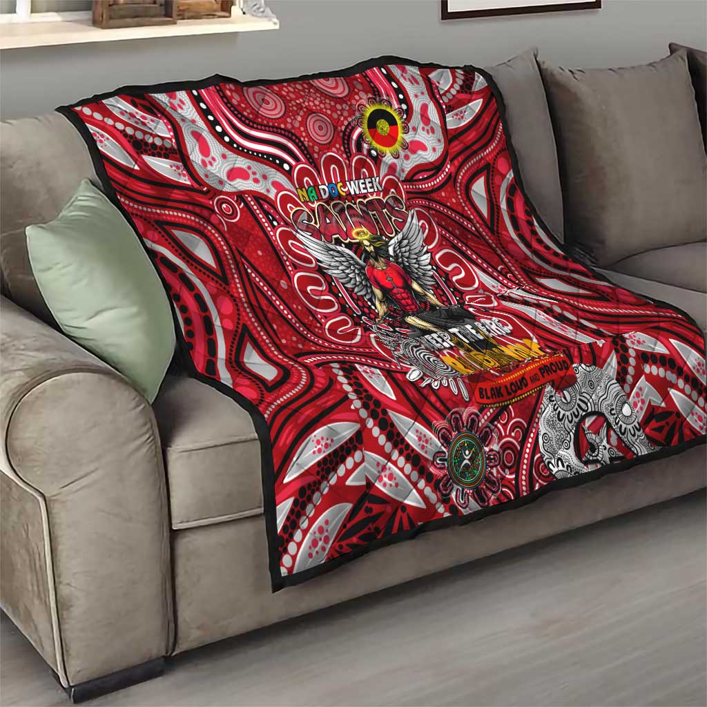 St Kilda Saints NAIDOC Week 2024 Quilt Mascot Football