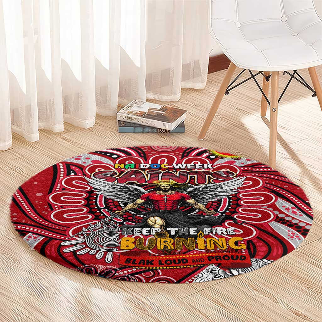 St Kilda Saints NAIDOC Week 2024 Round Carpet Mascot Football