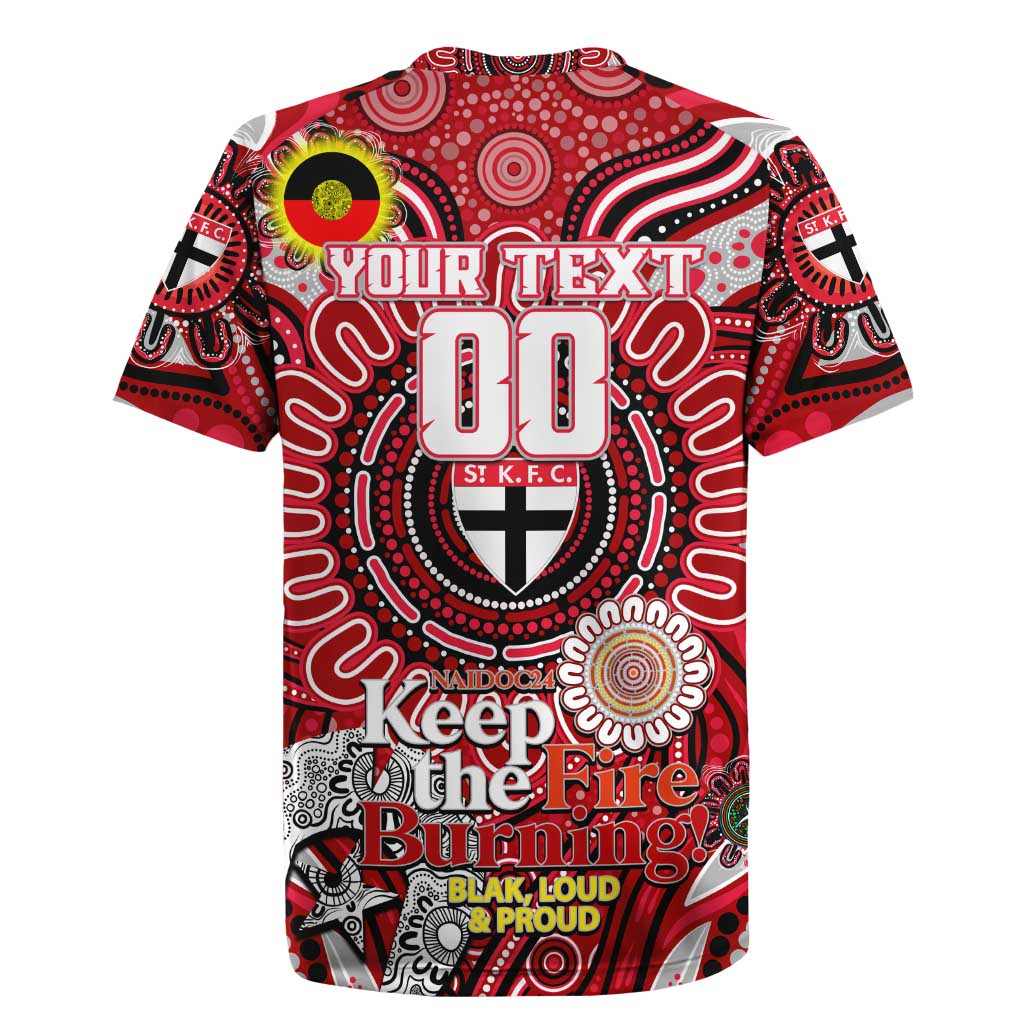 Custom St Kilda Saints NAIDOC Week 2024 Rugby Jersey Mascot Football