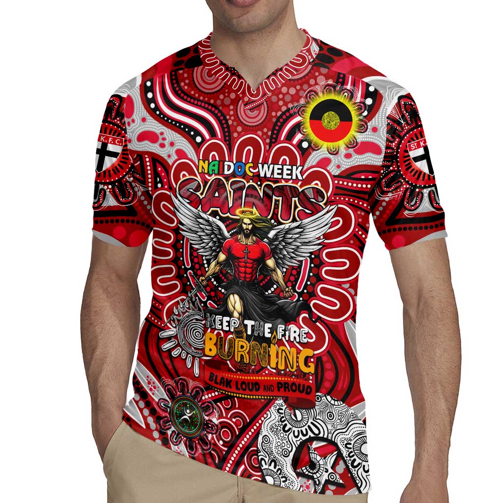 Custom St Kilda Saints NAIDOC Week 2024 Rugby Jersey Mascot Football
