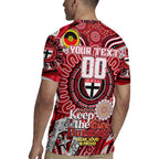 Custom St Kilda Saints NAIDOC Week 2024 Rugby Jersey Mascot Football