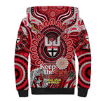 Custom St Kilda Saints NAIDOC Week 2024 Sherpa Hoodie Mascot Football