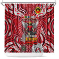 St Kilda Saints NAIDOC Week 2024 Shower Curtain Mascot Football