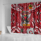 St Kilda Saints NAIDOC Week 2024 Shower Curtain Mascot Football