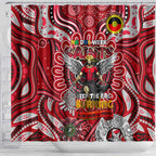 St Kilda Saints NAIDOC Week 2024 Shower Curtain Mascot Football